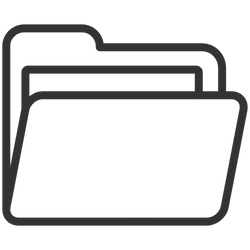 Icon mit Ordnerstapel zur Darstellung der PARA Struktur.