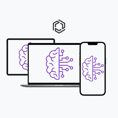 Dashboard Ansicht des Brain-OS Systems auf Tablet und Smartphone.